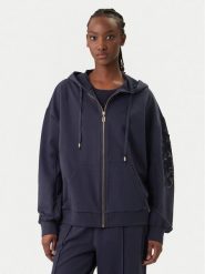 Liu Jo Sport Bluza TA6204 FS090 Granatowy Regular Fit. Niebieskie bluzy bez kaptura Liu Jo Sport, xs, bez wzorów, z bawełny, bez kaptura. Za 649.99 zł.