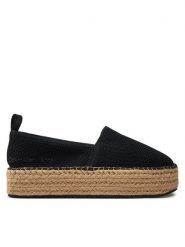 Calvin Klein Jeans Espadryle Platform Espadrille Uc YW0YW01377 Czarny. Czarne espadryle Calvin Klein Jeans, bez wzorów, z jeansu, bez obcasa. Za 249.99 zł.