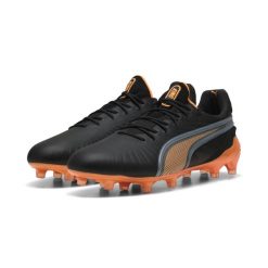 Buty piłkarskie unisex KING ULTIMATE FG/AG PUMA. Brązowe buty do biegania Puma, bez wzorów, bez zapięcia, do biegania. W wyprzedaży za 659.00 zł.