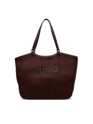 Liu Jo Torebka AF6117 T711A Brązowy ciemny. Brązowe shopper bag Liu Jo, bez wzorów, z materiału, bez dodatków. Za 559.99 zł.