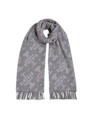 Tommy Hilfiger Szalik Monogram AW0AW16650 Szary. Szare szaliki i kominy Tommy Hilfiger, bez wzorów, z materiału. Za 459.99 zł.