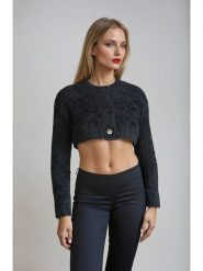 Monki Kardigan w kolorze czarnym rozmiar: S. Czarne swetry Monki, s, bez wzorów, bez ramiączek. Za 43.99 zł.