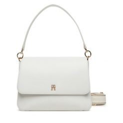 Torebka Tommy Hilfiger. Białe kopertówki Tommy Hilfiger, bez wzorów, bez dodatków. Za 419.99 zł.