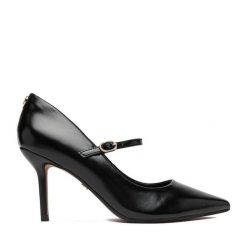 Szpilki Nine West. Czarne szpilki Nine West, bez wzorów, bez obcasa, na szpilce, bez zapięcia. Za 249.99 zł.