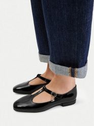Lasocki Baleriny CEO-RST-ROMI-103 Czarny. Czarne baleriny Lasocki, bez wzorów, z lakierowanej skóry, bez obcasa, bez zapięcia. Za 169.99 zł.