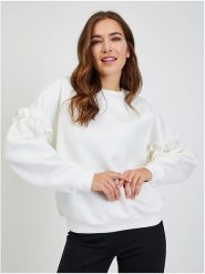 Orsay Bluza w kolorze białym rozmiar: S. Białe bluzy Orsay, s, bez wzorów, bez kaptura. Za 61.75 zł.