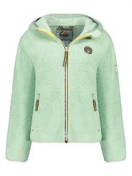 Geographical Norway Kurtka polarowa "Ucherpim" w kolorze miętowym rozmiar: XL. Zielone kurtki Geographical Norway, xl, bez wzorów, z polaru, bez kaptura. Za 153.71 zł.