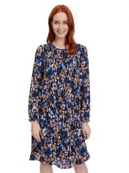 Betty Barclay Sukienka w kolorze granatowo-karmelowym rozmiar: 38. Brązowe sukienki Betty Barclay, bez wzorów, bez kołnierzyka, bez ramiączek, midi. Za 125.85 zł.