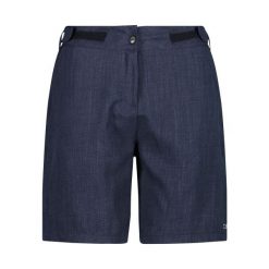 Szorty damskie z wewnętrzną dzianinową bielizną CMP Free. Niebieskie szorty CMP, bez wzorów, z dzianiny. Za 340.00 zł.