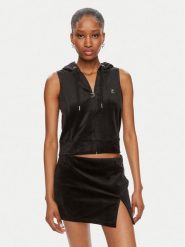 Juicy Couture Bluza Gilly JCWGL23308 Czarny Regular Fit. Czarne bluzy Juicy Couture, m, bez wzorów, z syntetyku, bez kaptura. Za 139.99 zł.