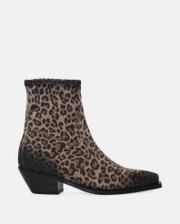 ZAMSZOWE BOTKI Z MOTYWEM ZWIERZĘCYM V018SUBEOBB027. Botki Venezia, bez wzorów, ze skóry, bez obcasa, bez zapięcia. Za 759.00 zł.
