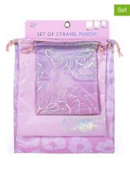 Tri-Coastal Design Woreczki podróżne (3 szt.) w kolorze fioletowym rozmiar: onesize. Różowe walizki Tri-Coastal Design. Za 27.95 zł.