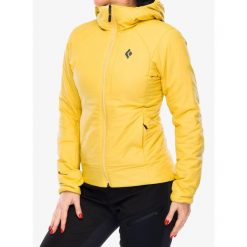 Kurtka ocieplana damska Black Diamond First Light Stretch Hoody. Żółte kurtki Black Diamond, bez wzorów, sportowe, bez kaptura. Za 802.99 zł.