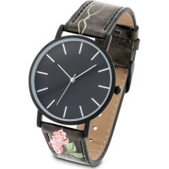 Zegarek "Kwiaty" bonprix stary jasnoróżowy - czarny. Zegarki marki Kazar. Za 74.99 zł.