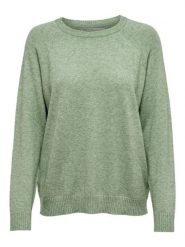ONLY Sweter "Lesly" w kolorze zielonym rozmiar: XS. Zielone swetry ONLY, xs, bez wzorów, bez ramiączek. Za 88.23 zł.