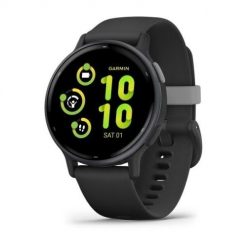 Zegarek sportowy Garmin Vivoactive 5 AMOLED 42mm Czarny. Czarne zegarki sportowe Garmin. Za 954.99 zł.