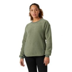 Damski polar Helly Hansen Escape Teddy. Zielone bluzy z polaru Helly Hansen, bez wzorów, z polaru, trekkingowe. Za 425.50 zł.
