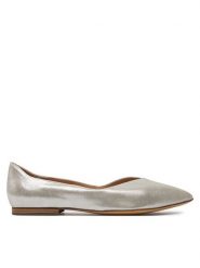 Caprice Baleriny 9-22110-42 Srebrny. Szare baleriny Caprice, bez wzorów, ze skóry, bez obcasa, bez zapięcia. Za 183.99 zł.