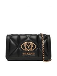 LOVE MOSCHINO Torebka JC5640PP0NLC0000 Czarny. Czarne kopertówki Love Moschino, bez wzorów, ze skóry, wizytowe, bez dodatków. Za 569.99 zł.
