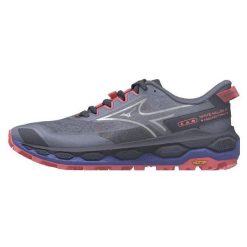 Damskie buty trailowe Mizuno Wave Mujin 11. Niebieskie buty do biegania Mizuno, bez wzorów, z materiału, bez zapięcia, do biegania, mizuno wave. Za 459.99 zł.