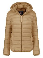 Canadian Peak Kurtka pikowana "Akitaleak" w kolorze jasnobrązowym rozmiar: XXL. Brązowe kurtki Canadian Peak, xxl, bez wzorów, bez kaptura. Za 171.68 zł.