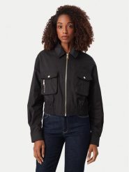 Guess Kurtka przejściowa W6YL20 W2910 Czarny Regular Fit. Czarne kurtki Guess, m, z aplikacjami, z syntetyku, bez kaptura. Za 614.99 zł.