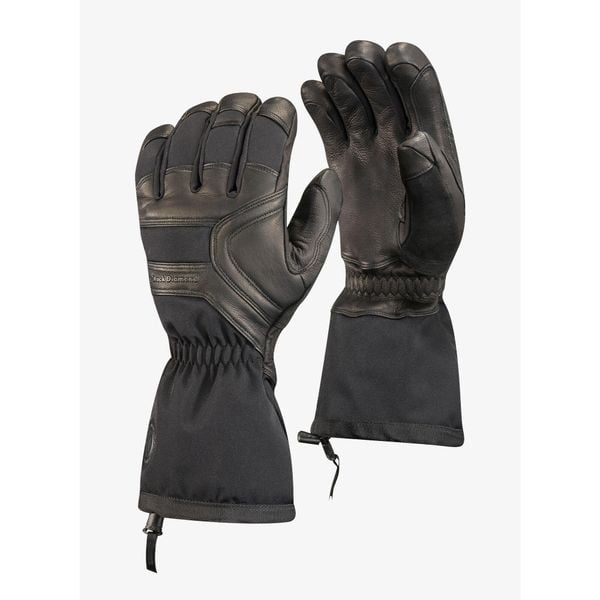Rękawice turystyczne Black Diamond Crew Gloves. Czarne rękawiczki Black Diamond, bez wzorów, sportowe. Za 527.99 zł.