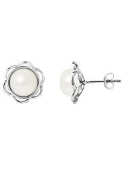 Pearline Srebrne kolczyki-wkrętki z perłami rozmiar: onesize. Białe kolczyki Pearline, z perłą, srebrne. Za 208.99 zł.