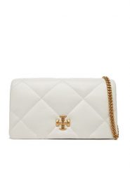 Tory Burch Torebka Kira iamond Quilt Chain Wallet 158624 Biały. Białe kopertówki Tory Burch, bez wzorów, ze skóry, wizytowe, bez dodatków. Za 1,499.00 zł.