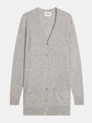 AUTHENTIC CASHMERE Kaszmirowy kardigan "Cimet" w kolorze jasnoszarym rozmiar: L. Szare swetry AUTHENTIC CASHMERE, l, bez wzorów, z kaszmiru, bez ramiączek. Za 483.95 zł.