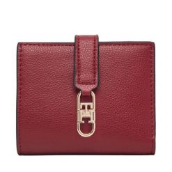 Portfel Tommy Hilfiger. Czerwone portfele Tommy Hilfiger, bez wzorów. Za 269.99 zł.