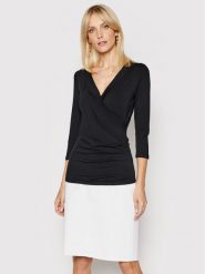 Lauren Ralph Lauren Bluzka 200824366001 Czarny Slim Fit. Czarne bluzki Lauren Ralph Lauren, xs, bez wzorów, z wiskozy, bez kołnierzyka, bez ramiączek. Za 229.99 zł.