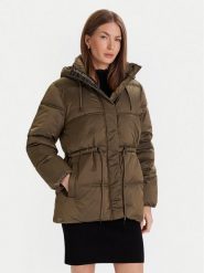 French Connection Kurtka zimowa Kendra 70ZAB Khaki Regular Fit. Brązowe kurtki French Connection, na zimę, s, bez wzorów, z syntetyku, bez kaptura. Za 999.99 zł.