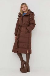 Ivy Oak kurtka puchowa damska kolor brązowy zimowa. Brązowe kurtki IVY & OAK, na zimę, bez wzorów, z puchu, bez kaptura. Za 2,319.90 zł.