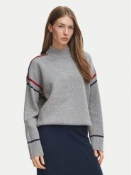 Tommy Hilfiger Golf WW0WW51430 Szary Relaxed Fit. Szare swetry Tommy Hilfiger, s, bez wzorów, z wełny, bez ramiączek. Za 799.99 zł.