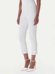 Rinascimento Spodnie materiałowe CFC0128641003 Biały Slim Fit. Białe spodnie materiałowe Rinascimento, bez wzorów, z materiału. Za 449.99 zł.