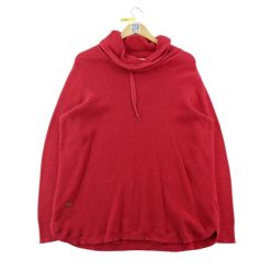 Sweter Damski Golf z Sznurkiem. Czerwone swetry Ralph Lauren, m, bez wzorów, z jeansu, eleganckie, bez ramiączek. Za 124.96 zł.