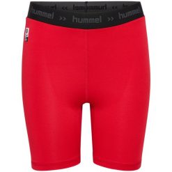 Spodenki dziecięce Hummel Performance First HML. Czerwone szorty Hummel, bez wzorów, sportowe. Za 104.00 zł.