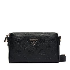 Torebka Guess. Czarne listonoszki Guess, z aplikacjami, bez dodatków. Za 549.99 zł.