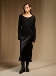 Perfect Cashmere Kaszmirowy sweter "Kelley" w kolorze czarnym rozmiar: L. Czarne swetry Perfect Cashmere, l, bez wzorów, z kaszmiru, bez ramiączek. Za 465.55 zł.