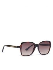 Guess Okulary przeciwsłoneczne GU00100 Brązowy. Brązowe okulary przeciwsłoneczne Guess, z aplikacjami, z tworzywa sztucznego, plastikowe. Za 299.99 zł.