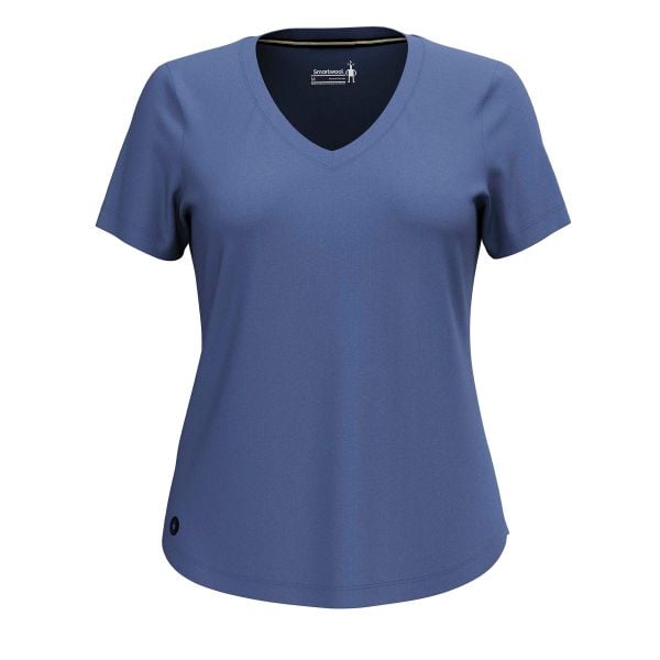 Koszulka damska Smartwool Active Ultralite. Niebieskie t-shirty sportowe Smartwool, l, bez wzorów, z materiału, bez ramiączek, trekkingowe. Za 261.50 zł.