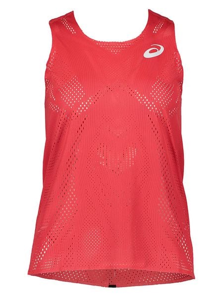 Asics Top funkcyjny "Actibreeze Jaquard" w kolorze czerwonym rozmiar: XS. Czerwone topy sportowe ASICS, xs, bez wzorów, z materiału. Za 78.66 zł.