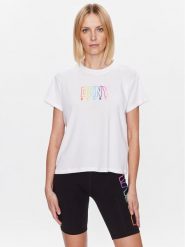 DKNY Sport T-Shirt DP3T8782 Biały Classic Fit. Białe t-shirty sportowe DKNY Sport, s, bez wzorów, z bawełny, bez ramiączek. Za 119.99 zł.