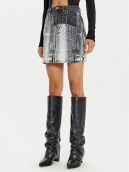Karl Lagerfeld Jeans Spódnica jeansowa 246J1203 Szary Regular Fit. Szare spódnice Karl Lagerfeld Jeans, s, bez wzorów, z bawełny. Za 519.99 zł.