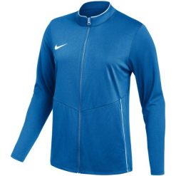 Bluza damska Nike Dri-Fit Park 26. Niebieskie bluzy Nike, bez wzorów, z materiału, klasyczne, bez ramiączek, bez kaptura. Za 121.99 zł.