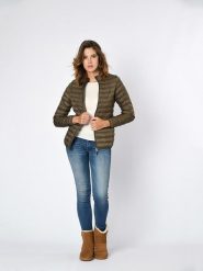 Northwood Kurtka pikowana w kolorze khaki rozmiar: M. Brązowe kurtki Northwood, m, bez wzorów, bez kaptura. Za 130.99 zł.