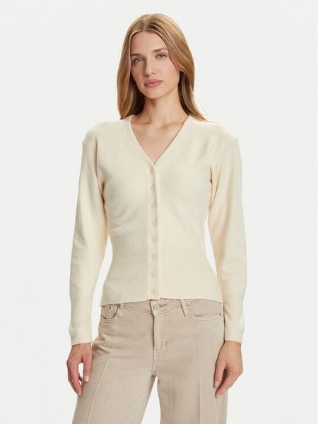 Vero Moda Kardigan Saba 10334777 Beżowy Regular Fit. Brązowe swetry Vero Moda, l, bez wzorów, z syntetyku, bez ramiączek. Za 99.99 zł.