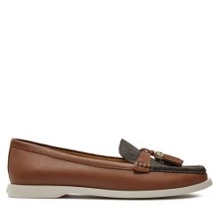 Mokasyny MICHAEL Michael Kors. Brązowe mokasyny MICHAEL Michael Kors, bez wzorów. Za 469.99 zł.