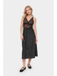 SAINT TROPEZ Bluzka "Daisy" w kolorze czarnym rozmiar: XL. Czarne bluzki Saint Tropez, xl, bez wzorów, z koronki, bez kołnierzyka, bez ramiączek. Za 83.22 zł.